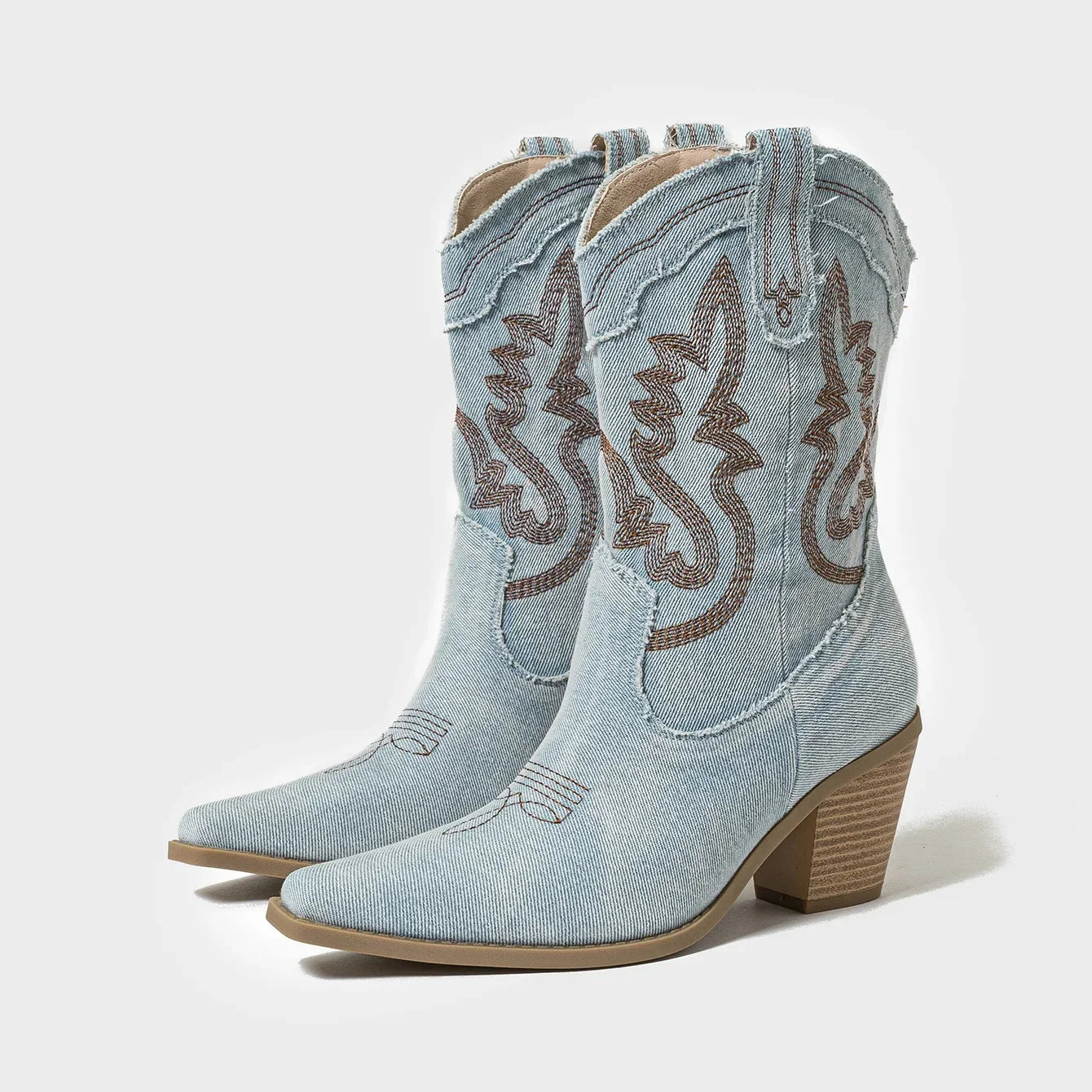 Variant image for Emily | Cowboy Boots | Blue, Size 35-42 | Cowboy Boots, Cowgirl Boots-9