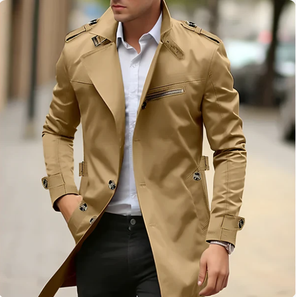Lee | Stylish Elegant Trench Coat for Men - Image 3