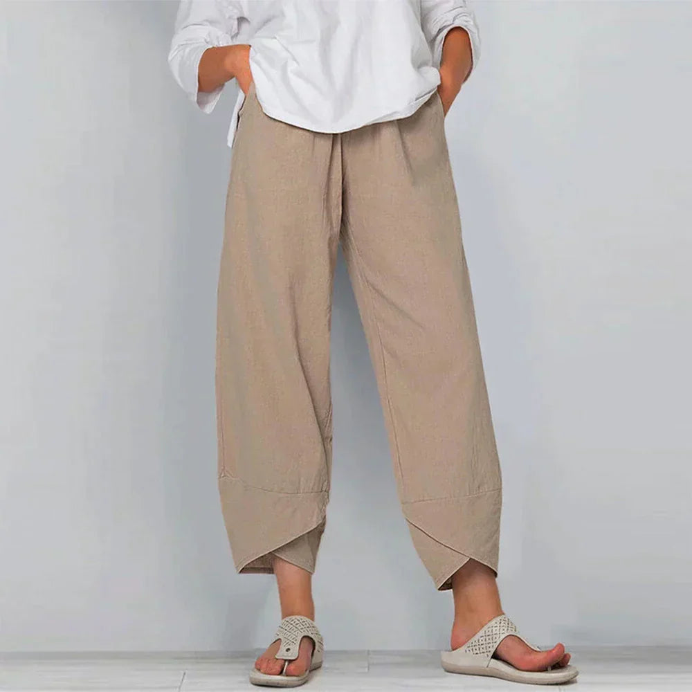 Emily | Linen Pants Women | Trousers | Women's Trousers-5