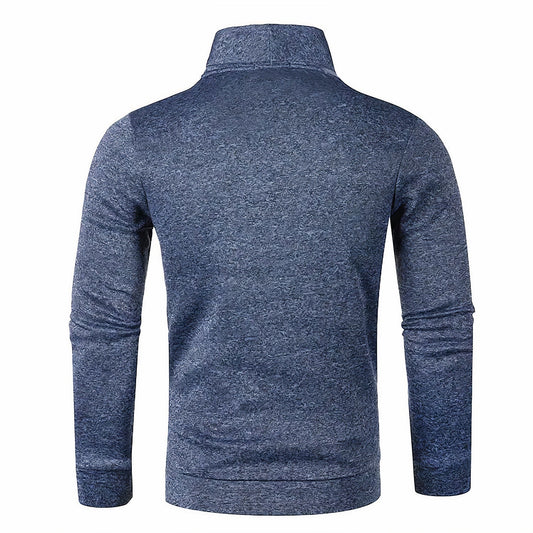 Tripp | Men's Half Zip Sweater | Cashmere Blend, Slim Fit, Charcoal-2