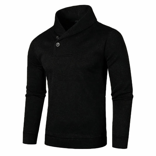Tripp | Men's Half Zip Sweater | Cashmere Blend, Slim Fit, Charcoal-1