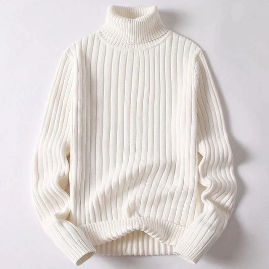Wyatt | Men's Turtleneck Sweater | Merino Wool, Luxury Comfort, Size M, Charcoal-1