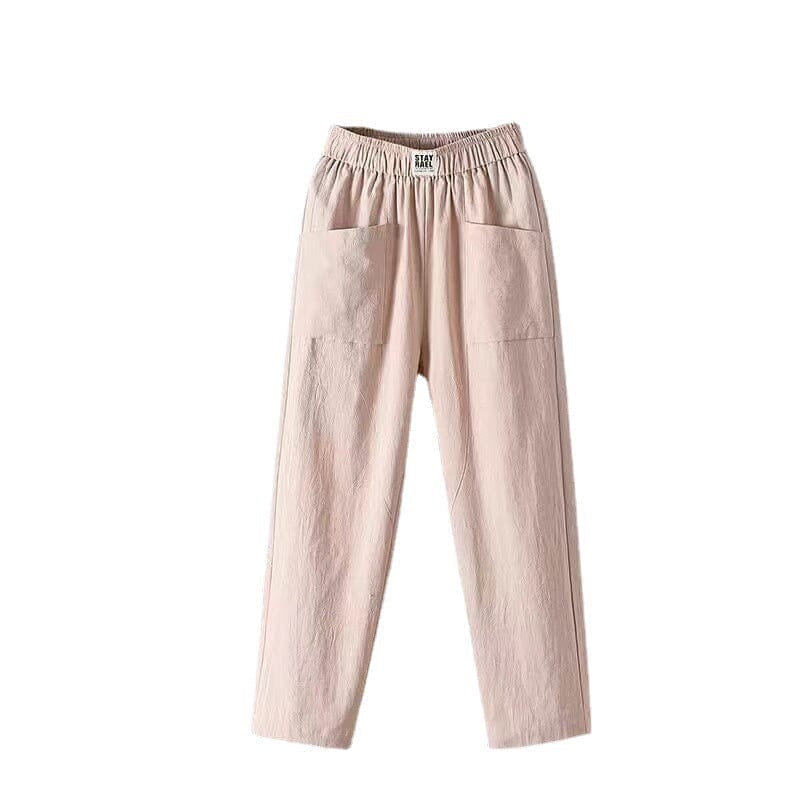 Emily | Linen Pants | Cotton Pants | Elastic Waistband-4