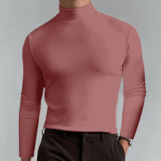 Oliver | Turtleneck | Stylish T-shirt, Comfortable Fit, Medium Thickness, Medium Size-1