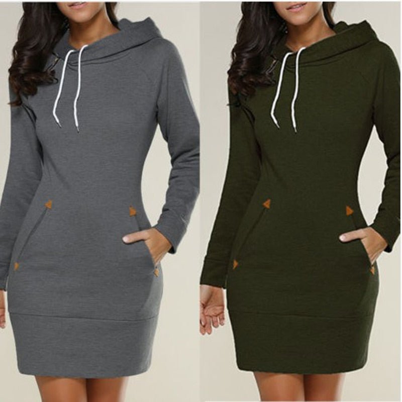 Zephyras | Casual Hoodie Dress for Everyday Comfort - Image 6
