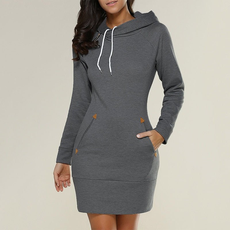 Zephyras | Casual Hoodie Dress for Everyday Comfort - Image 2