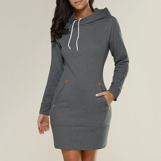 Zephyras | Casual Hoodie Dress for Everyday Comfort - Image 2