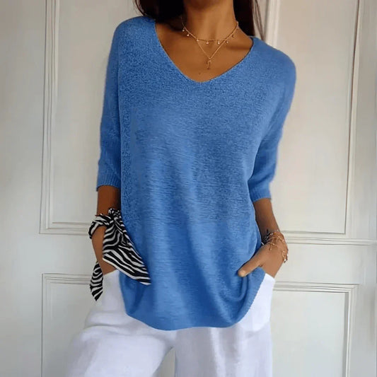 Jenny | Knitted Top | Short Sleeve Knit Top, Size S/M-2