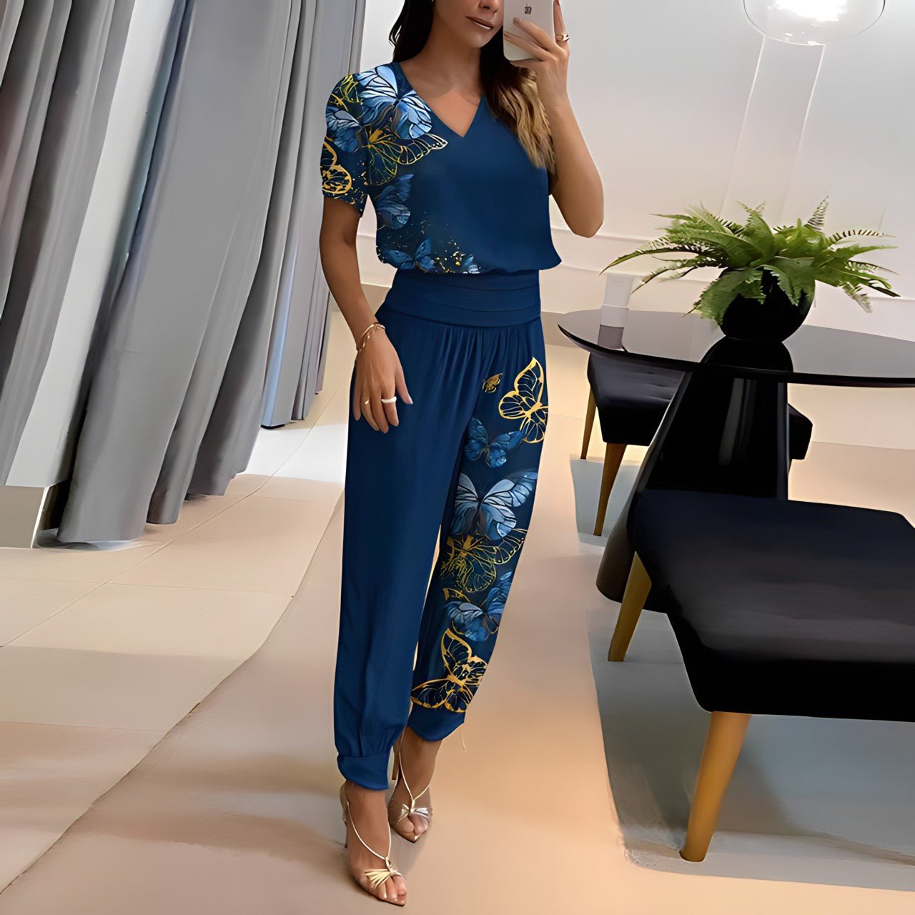 Alexandra Blouse and Pants Set - Chic Style and Ultimate Comfort-2