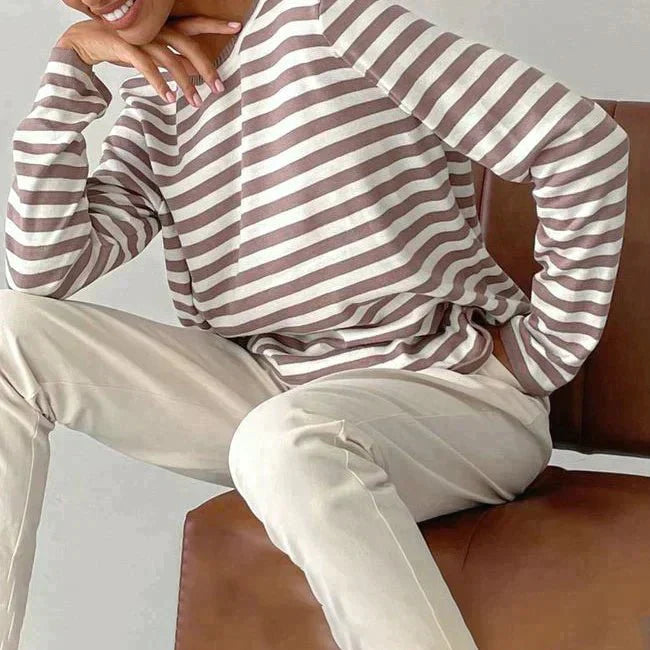 Dagmar | Sweater | Sweaters for Women, Striped, Loose Fit-3