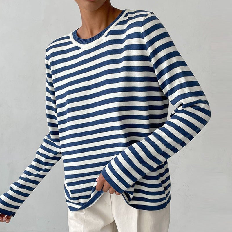 Variant image for Dagmar | Sweater | Sweaters for Women, Striped, Loose Fit-1