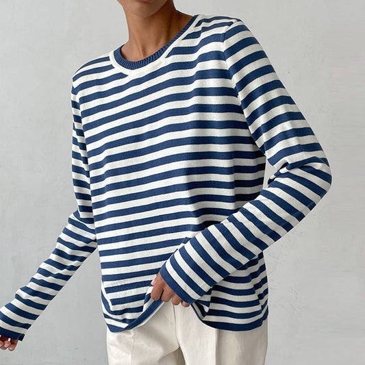 Variant image for Dagmar | Sweater | Sweaters for Women, Striped, Loose Fit-1