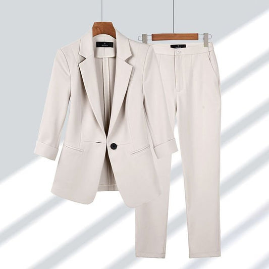 Variant image for Karoline | Blazer Set | Elegant Office Wear, Stylish Everyday Outfit | Black, Size M-1