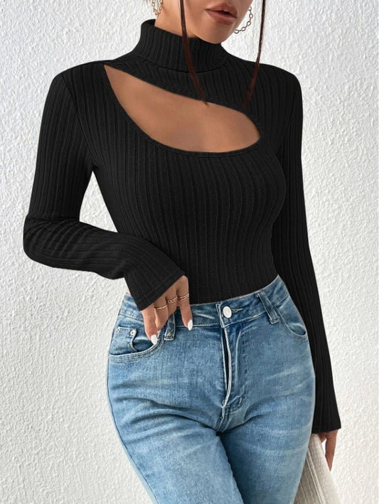 Variant image for Ofelia | Turtleneck Sweater | Black Turtleneck, Size M-1