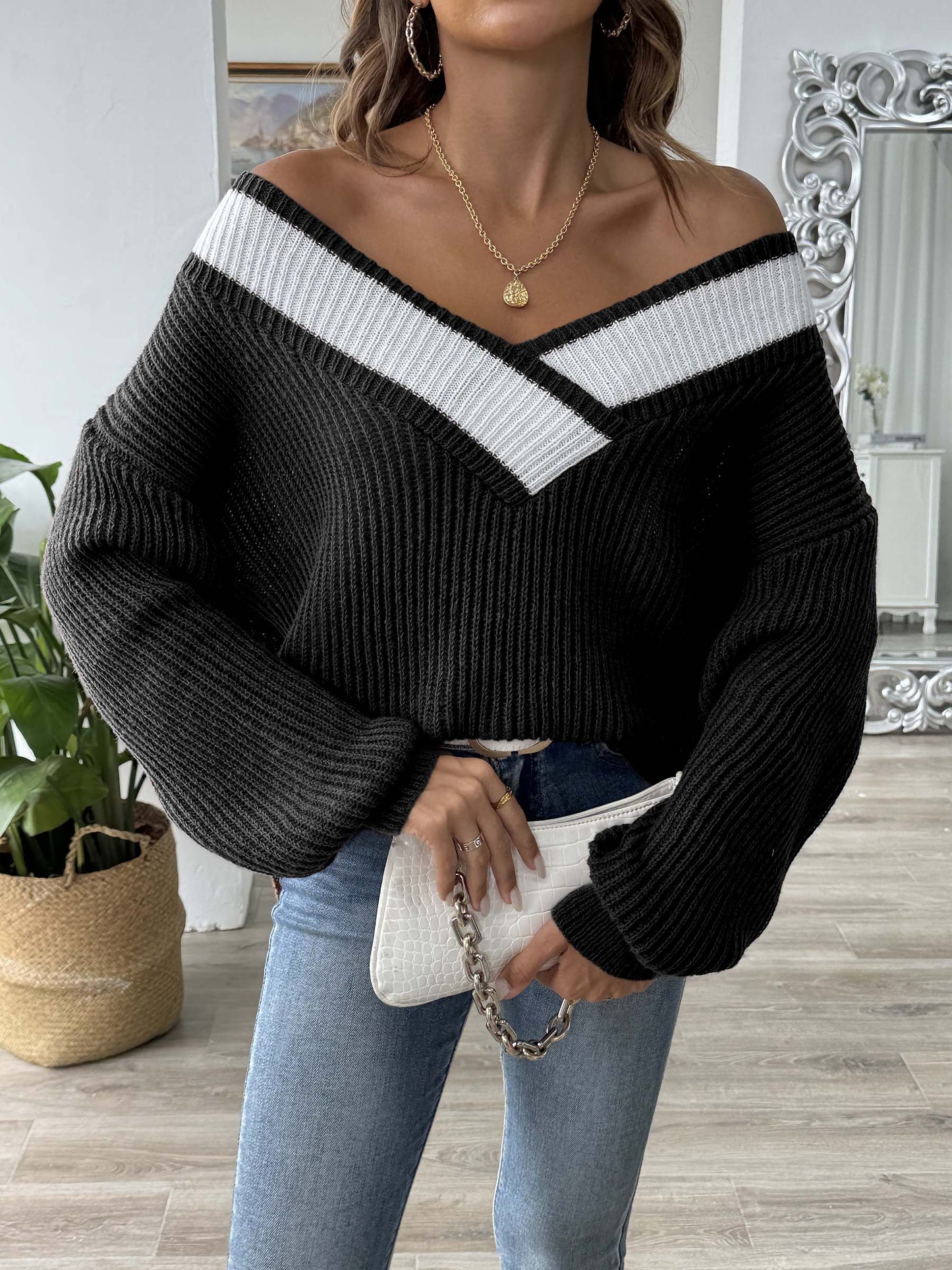 Variant image for Raquel | Sweater | Sweaters for Women, Comfortable | One Size-7