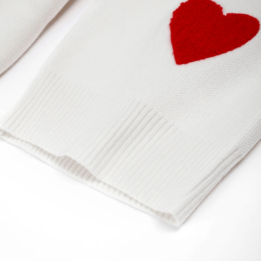 Wanda | Knit Sweater | Cozy Knit | Mini Heart Design, Available in Multiple Sizes-6