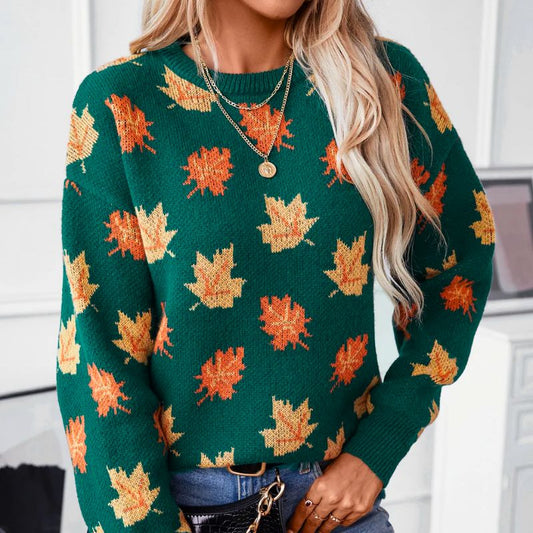 Willow | Sweater | Sweaters For Women, Autumn Leaves, Size M-1