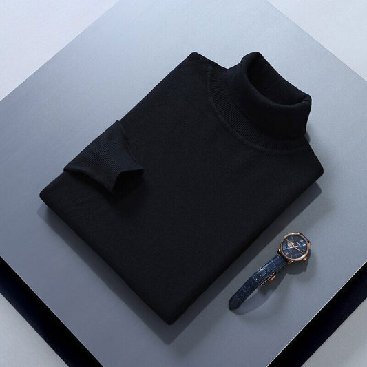 Vigil | Turtleneck Sweater | Black Turtleneck, Mens Turtleneck-2