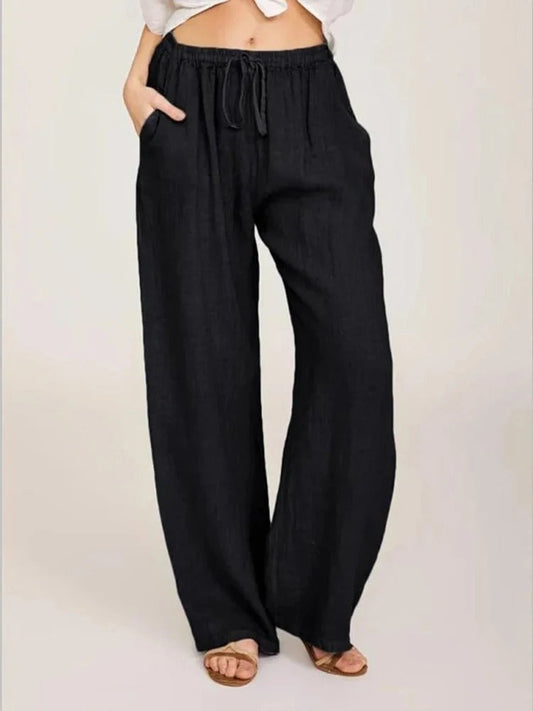 Bernice | Wide Leg Pants | Linen Pants Women, Comfortable Fit, Multiple Sizes-2