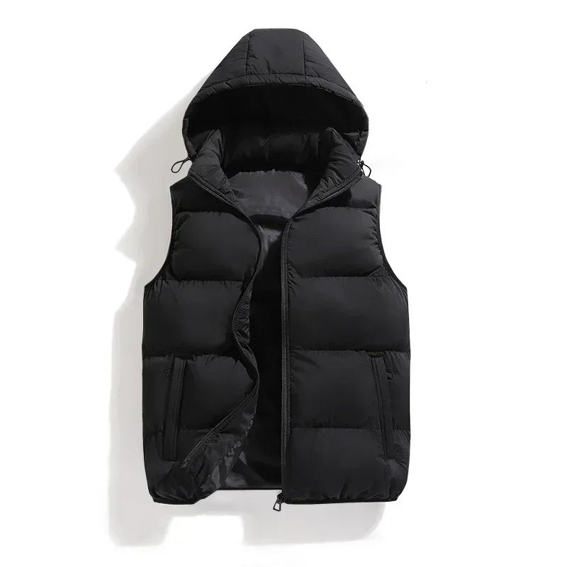 Variant image for Men's Puffer Vest Black Size L Quilted Polyester-11