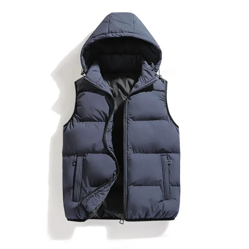 Variant image for Men's Puffer Vest Black Size L Quilted Polyester-16