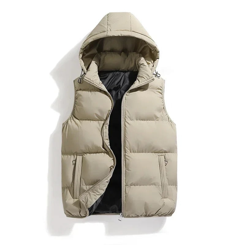 Variant image for Men's Puffer Vest Black Size L Quilted Polyester-21